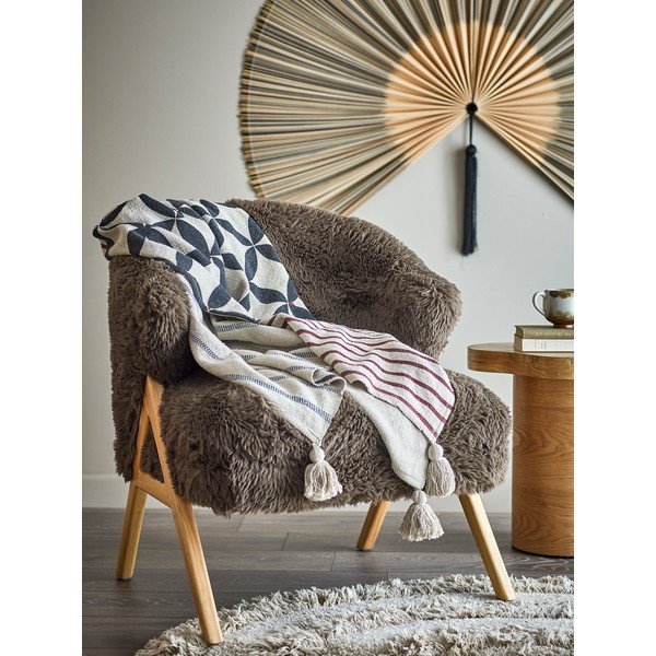 Pătură din amestec de bumbac 130x155 cm Forma – Bloomingville-image-2