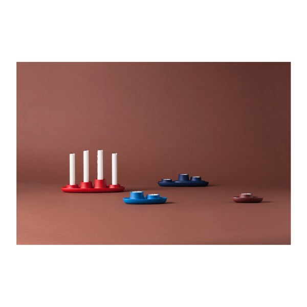 Sfeșnic EMKO Aye Aye Three Candle, albastru închis-image-4