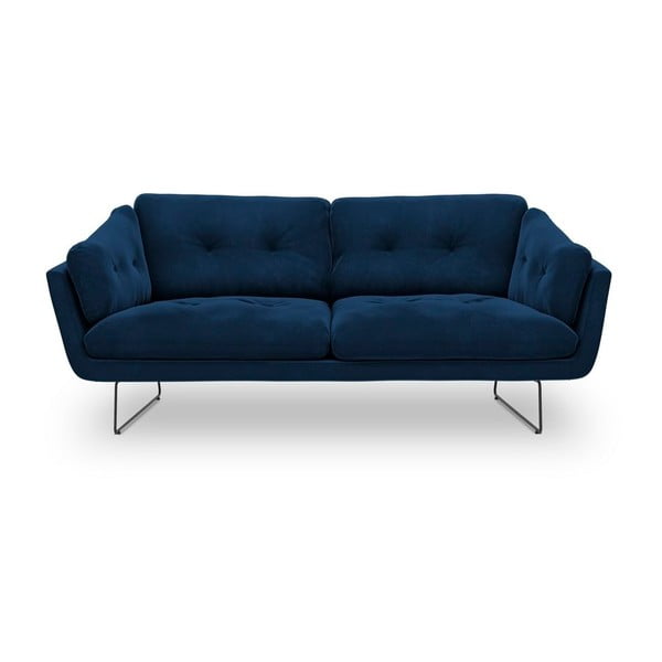 Canapea cu tapițerie de catifea Windsor & Co Sofas Gravity, albastru