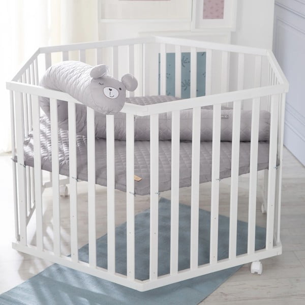 Țarc pentru copii alb 112x97 cm Roba style – Roba-image-1