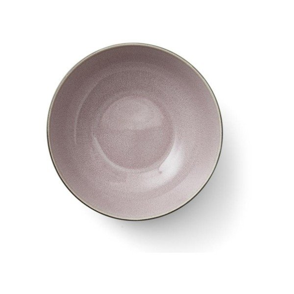 Bol din ceramică și glazură interioară roz Bitz Mensa, diametru 30 cm, gri-image-3