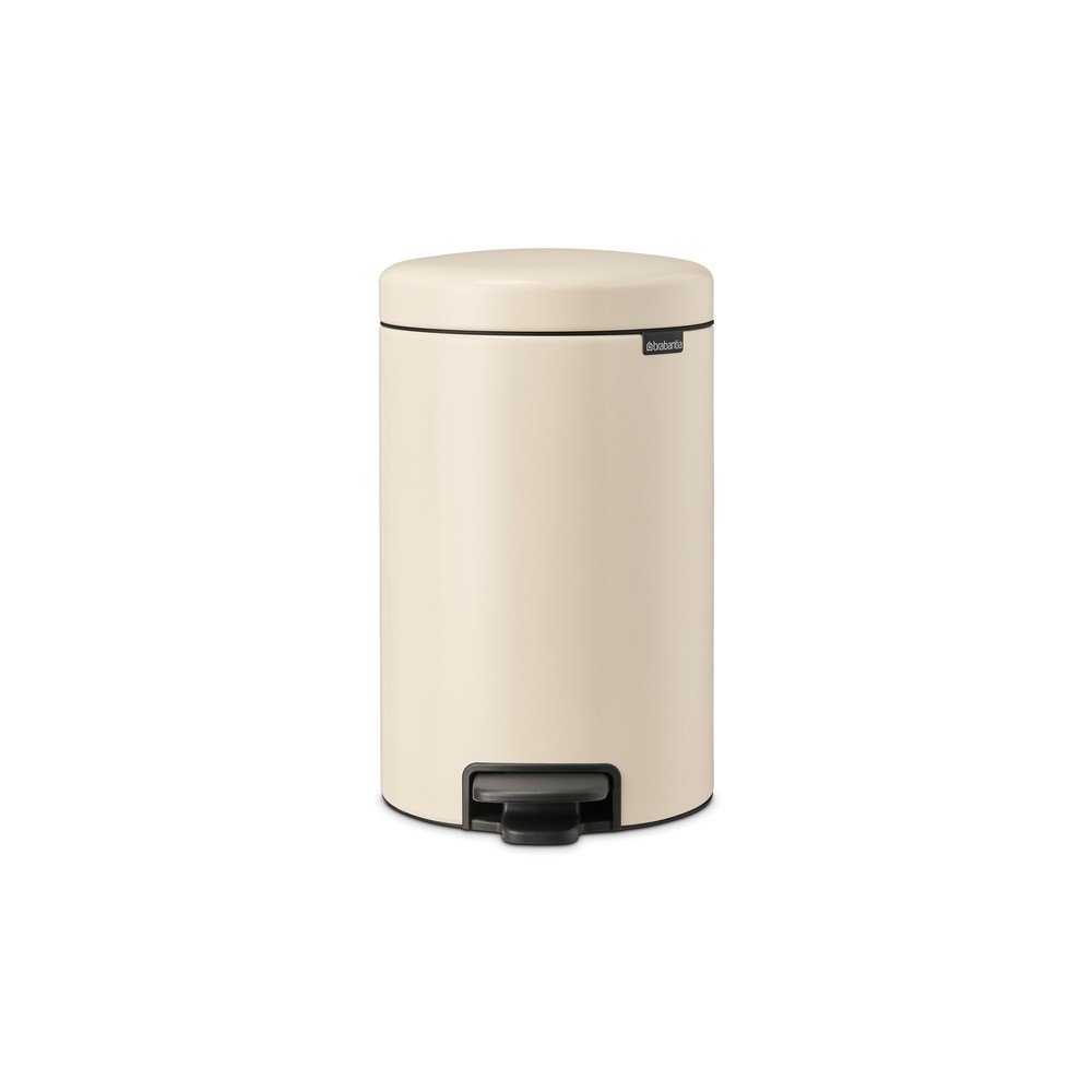 Coș de gunoi bej cu pedală din oțel 12 l NewIcon – Brabantia