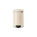 Coș de gunoi bej cu pedală din oțel 12 l NewIcon – Brabantia