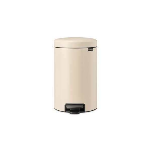 Coș de gunoi bej cu pedală din oțel 12 l NewIcon – Brabantia