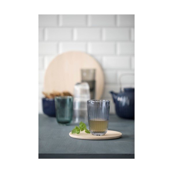 Set 2 pahare din sticlă Kähler Design Hammershoi, 330 ml, albastru-image-2