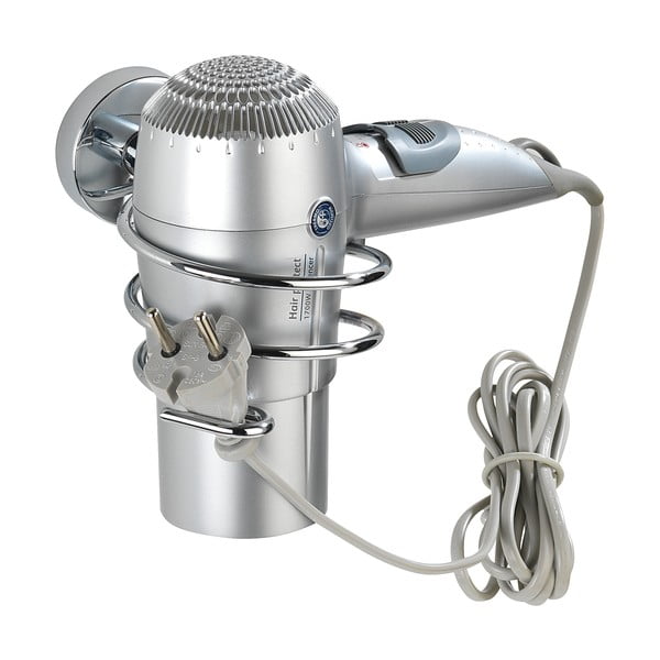 Suport pentru uscătorul de păr Wenko Capri cu sistem de prindere Vacuum-Loc, până la 33 kg-image-2