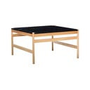 Măsuță de cafea neagră/în culoare naturală din marmură 80x80 cm Raw – Hübsch