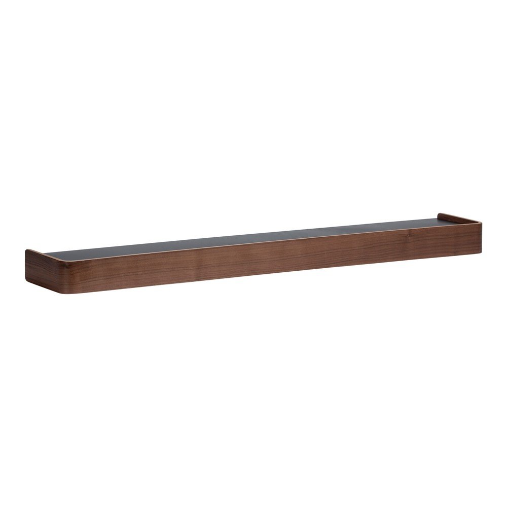 Cuier de perete în culoare naturală închisă cu raft cu aspect de lemn de nuc Protopia – DAN-FORM Denmark
