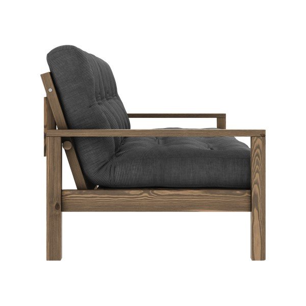 Canapea neagră/gri antracit extensibilă 205 cm Knob – Karup Design-image-4