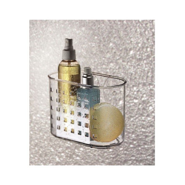 Coș transparent cu ventuză iDesign Mini Shower-image-2
