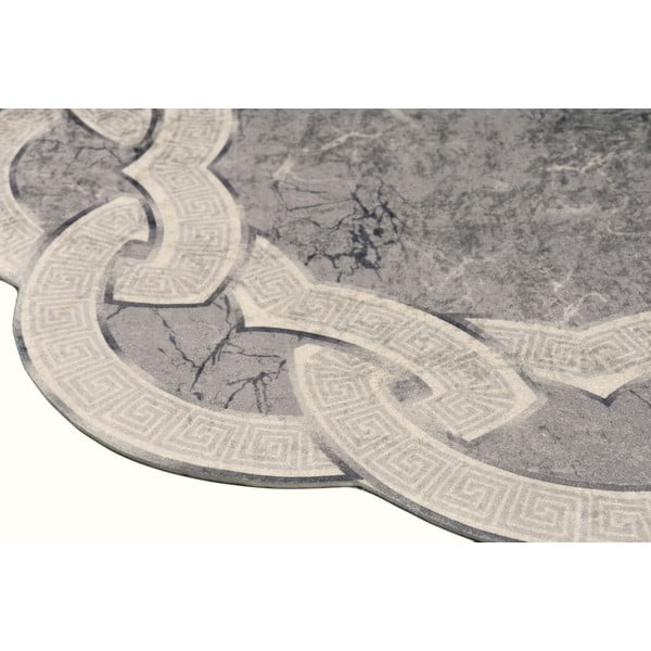 Covor rotund gri ø 160 cm - Vitaus-image-2