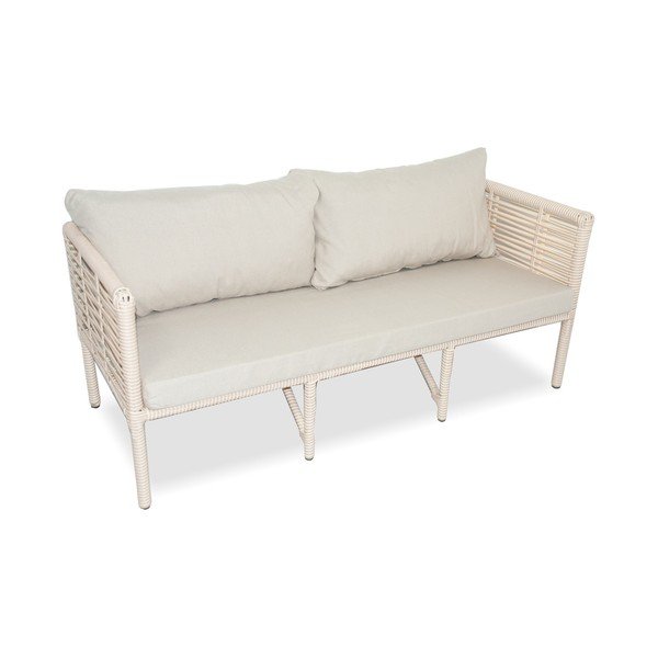 Set mobilier de grădină crem din ratan artificial pentru patru persoane Newyork 160 – Floriane Garden-image-1