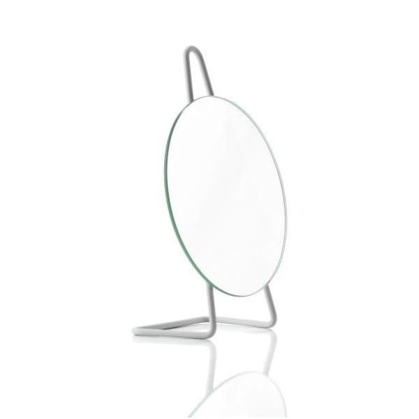 Oglindă cosmetică pentru masă Zone A-Mirror Soft Grey, ø 31 cm, gri