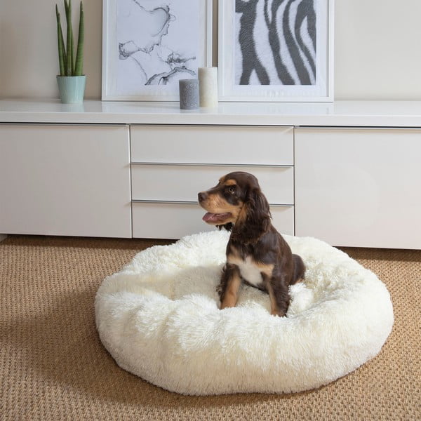 Pat pentru animale de companie negru pentru câini ø 75 cm – Love Story-image-1