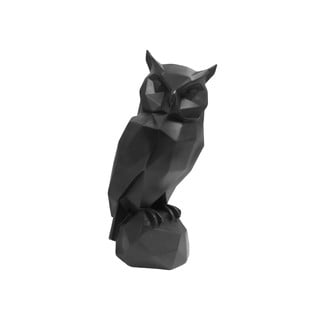Statuetă neagră din polirăsină Owl - PT LIVING