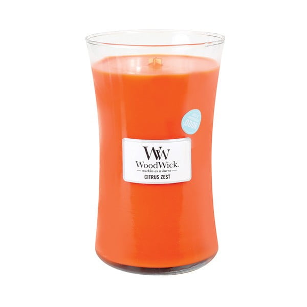 Lumânare parfumată WoodWick în vază ovală  Fresh And Juicy, 130 ore