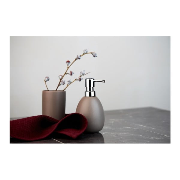 Recipient din ceramică pentru periuțele de dinți Wenko Polaris, maro-image-1