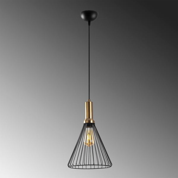 Lustră neagră cu abajur din metal ø 24 cm Dear – Opviq lights-image-4