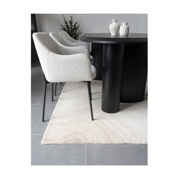 Covor crem țesut manual din lână 160x230 cm Surat – House Nordic-image-3