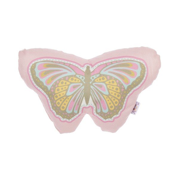 Pernă din amestec de bumbac pentru copii Mike & Co. NEW YORK Pillow Toy Butterfly, 30 x 18 cm