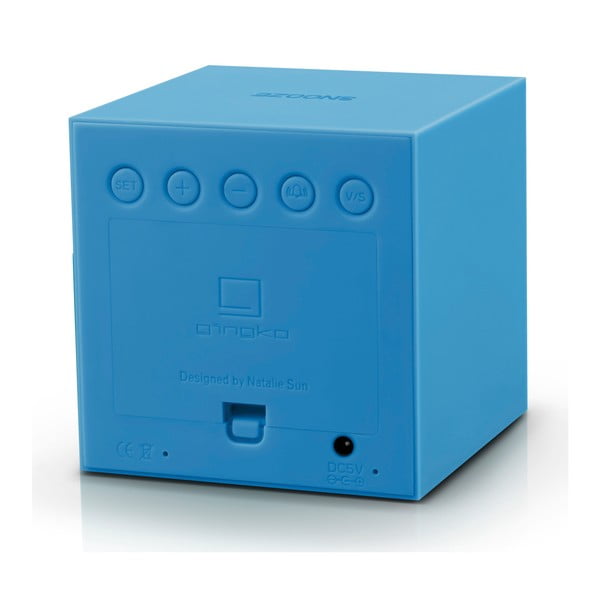 Ceas deșteptător cu LED Gingko Gravity Cube, albastru-image-3