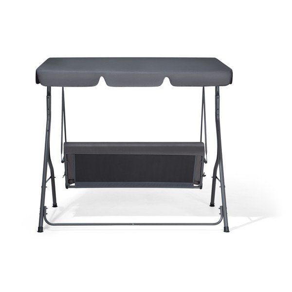 Leagăn de grădină cu 3 locuri Monobeli Line, gri-image-2