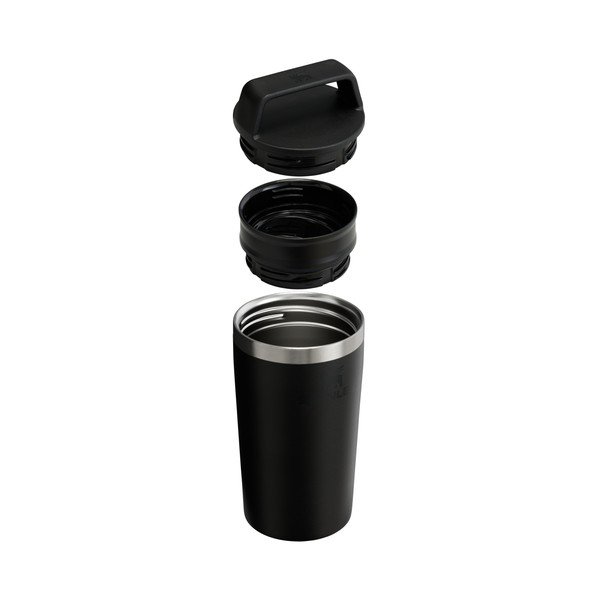 Cană termos neagră din oțel inoxidabil 350 ml Café-To-Go Travel Mug Black 2.0 – Stanley-image-1