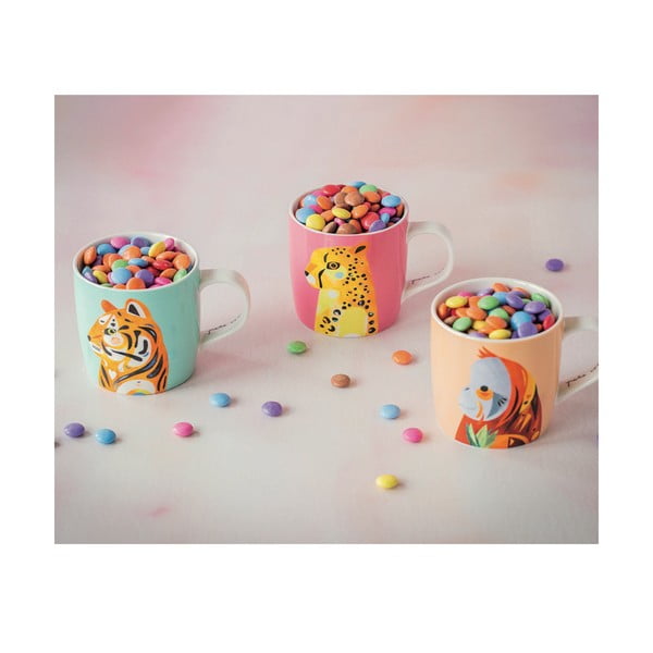 Cană din porțelan Maxwell & Williams Pete Cromer Tiger, 375 ml, albastru-image-1