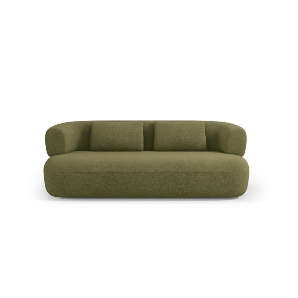 Canapea verde cu tapițerie din țesătură bouclé 178 cm Jenny – Micadoni -image-2