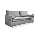 Canapea gri deschis extensibilă 207 cm Simon – Miuform