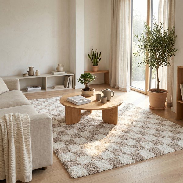 Covor bej/crem 120x170 cm Grida – ESTE-image-4