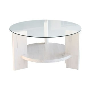 Măsuță de cafea albă rotundă ø 75 cm Mondo – Neostill