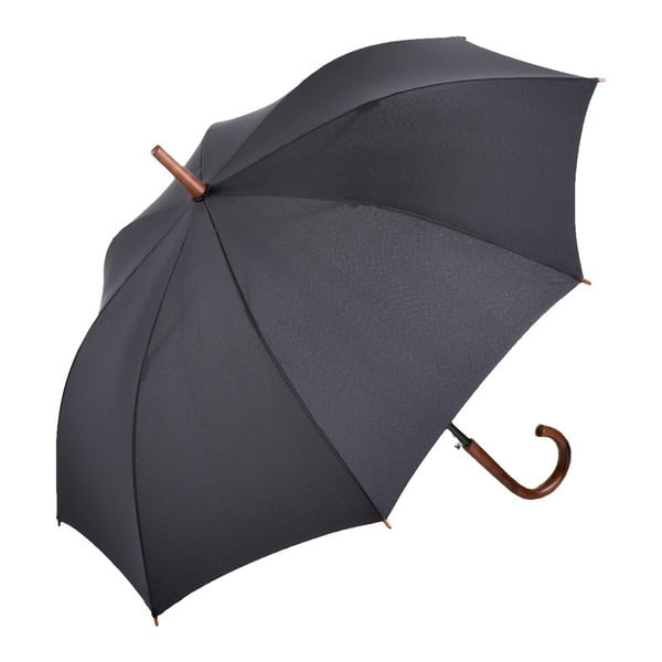 Umbrelă automată Ambiance Fare Black Wet Look, ⌀ 105 cm, negru