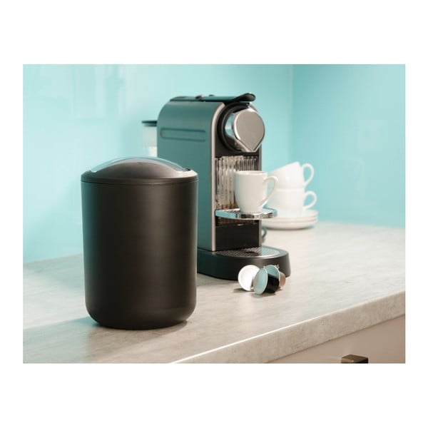 Coș de gunoi Wenko Brasil S, înălțime 21 cm, negru-image-1