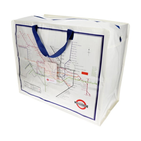 Cutie de depozitare pentru haine din plastic reciclat 58x28x48 cm Heritage Tube Map – Rex London