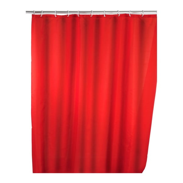 Perdea duș Wenko Puro, 180 x 200 cm, roșu