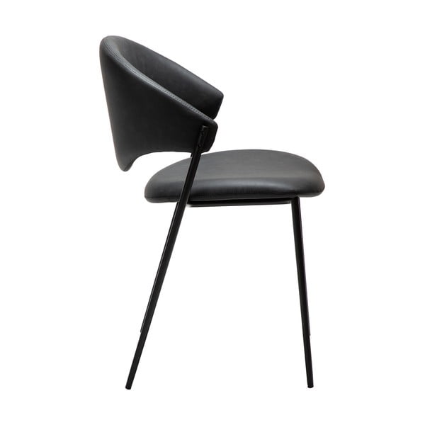 Scaun de dining negru din imitație de piele Zone – DAN-FORM Denmark-image-2