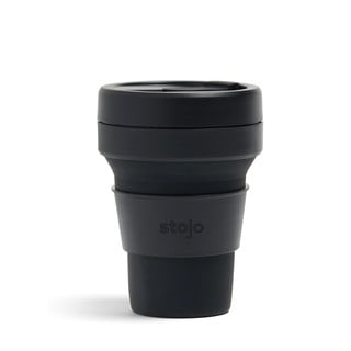 Cană de voiaj pliabilă Stojo Pocket Cup Ink, 355 ml, negru
