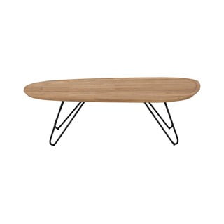 Masă auxiliară cu blat din lemn de stejar Windsor & Co Sofas Elipse, 130 x 68 cm
