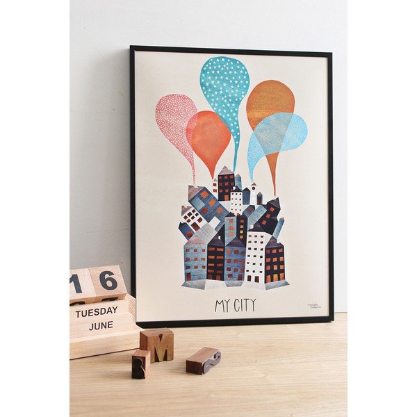 Poster Michelle Carlslund My City, 50 x 70 cm-image-1