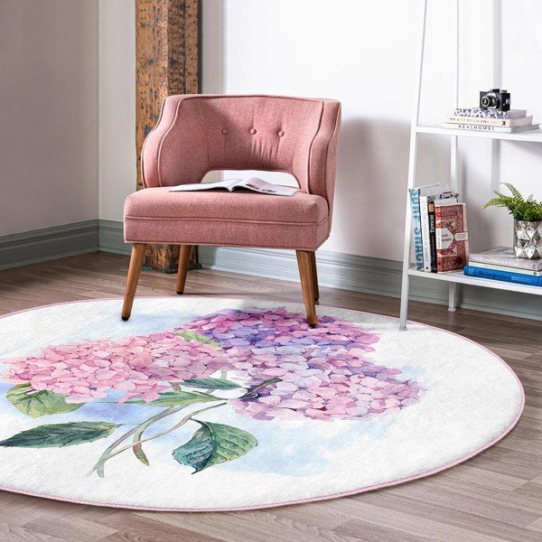 Covor rotund  lavabil adecvat și  pentru aspiratoare robot   ø 100 cm Comfort – Mila Home-image-3