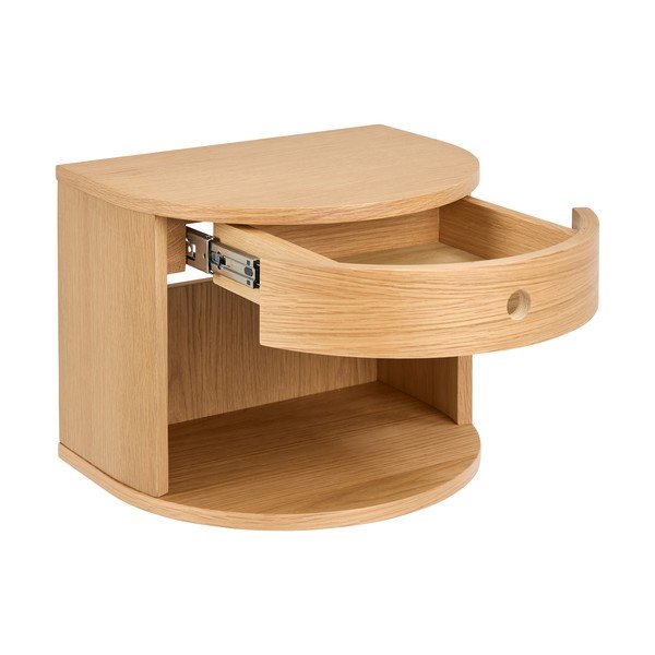 Noptieră în culoare naturală deschisă cu aspect de lemn de stejar Paron – Actona-image-3