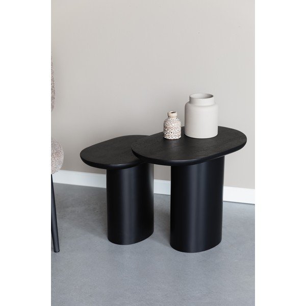 Măsuțe auxiliare 2 buc. cu blat din lemn de mango 37x56 cm Bela – White Label-image-2