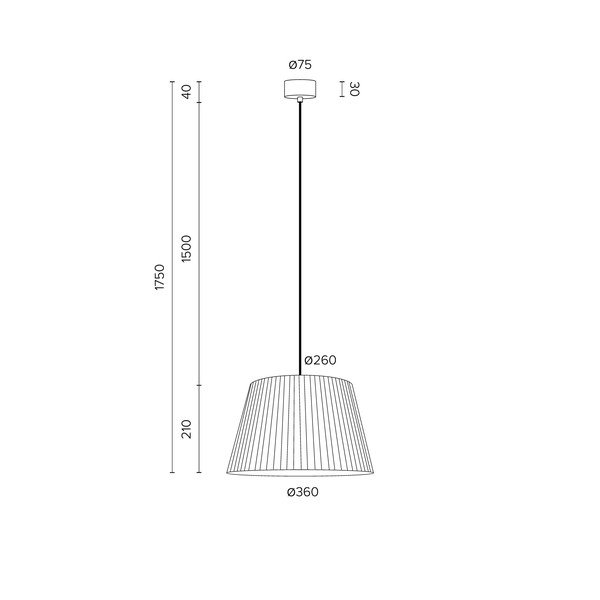 Lustră Sotto Luce Kami, ∅ 36 cm, negru-image-3