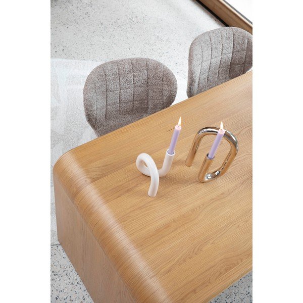 Masă de dining cu aspect de lemn de stejar 80x160 cm Brave – Zuiver-image-3