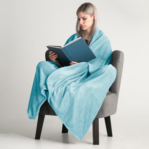 Pled DecoKing Mic, 150 x 200 cm, turcoaz-image-1