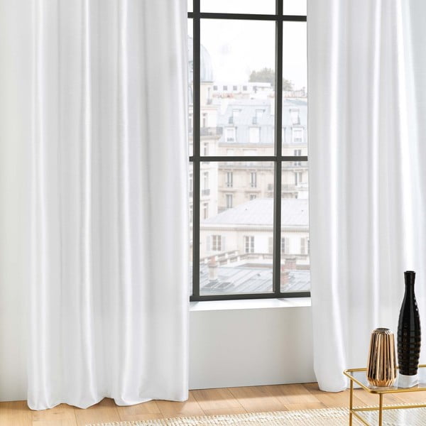 Draperie albă din satin 140x240 cm Shana – douceur d'intérieur-image-2