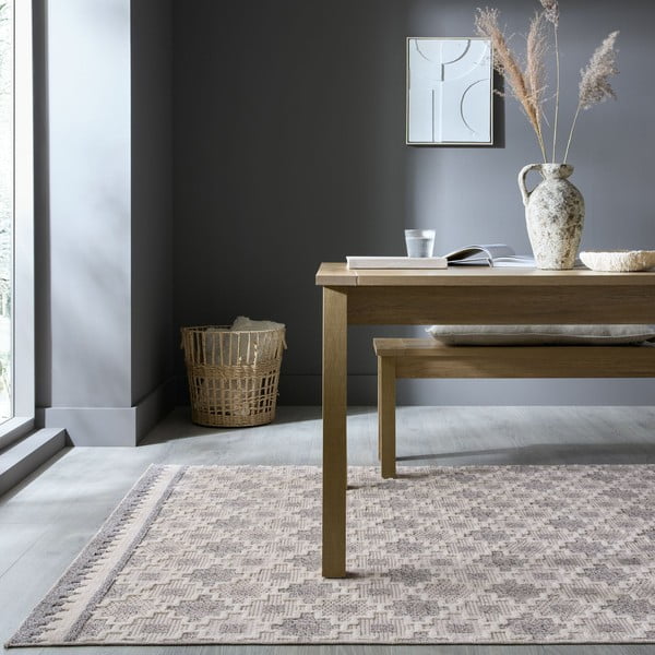 Covor grej lavabil 78x150 cm Graysen – Flair Rugs-image-1