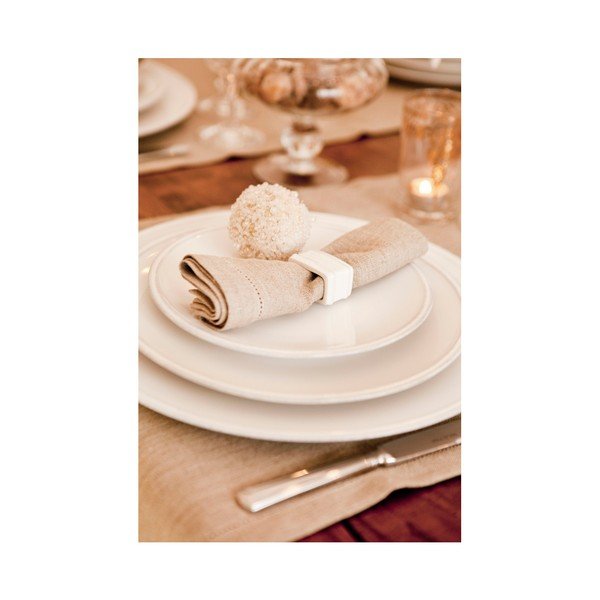 Farfurie din ceramică Costa Nova Friso, Ø 28 cm, alb-image-1