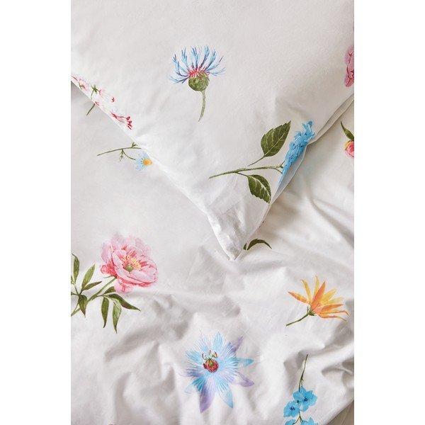 Lenjerie de pat din bumbac pentru pat dublu Bonami Selection Fleur, 200 x 200 cm-image-1